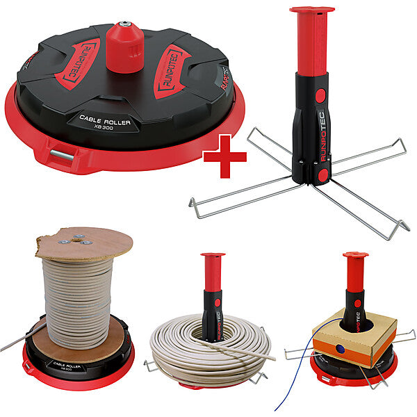 RUNPOTEC Aktion Multifunkt.Dorn-Set Profi-Kabelabroller 10174